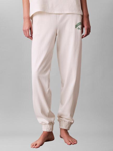 Calvin Klein Heritage Logo Lounge Joggers, Tofu - view 2, Tofu