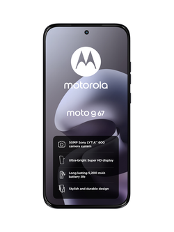 Motorola G67 Smartphone, Android, 4GB RAM, 6.78”, 5G, SIM Free, 128GB - view 2, Artic Seal