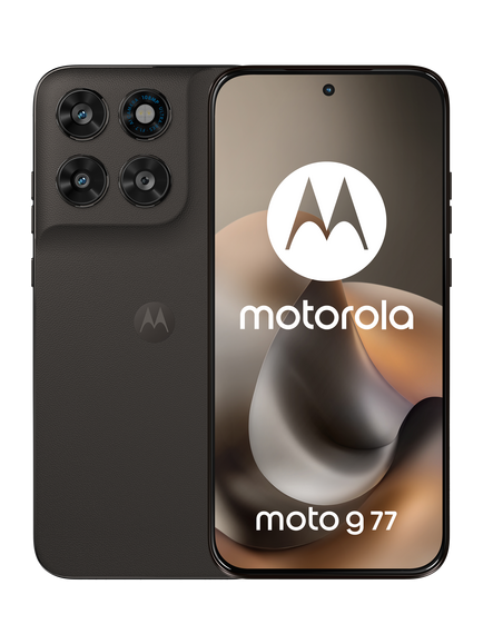 Motorola moto g77 Smartphone, Android, 8GB RAM, 6.78”, 5G, SIM Free, 128GB, Black Olive