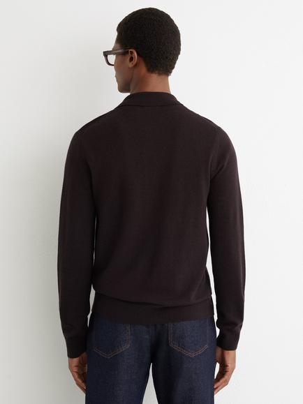 Reiss Gideon Button Through Wool Cardigan - view 2, Brown