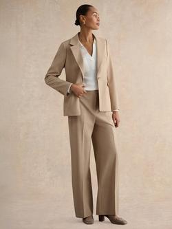 Hobbs Ashleen Single Breasted Blazer, Neutral, Neutral