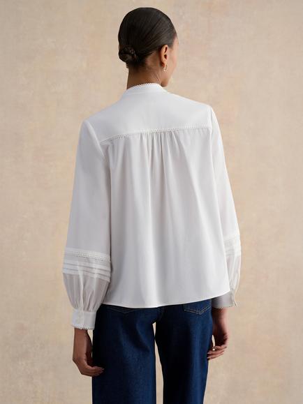 Hobbs Mariette Textured Top, Ivory - view 2, Ivory