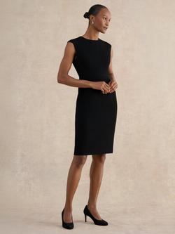 Hobbs Lea Sleeveless Shift Dress, Black, Black