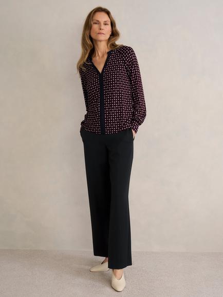 Hobbs Martine Relaxed Wide Leg Trousers, Black