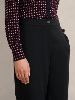 Hobbs Martine Relaxed Wide Leg Trousers - view 2, Black