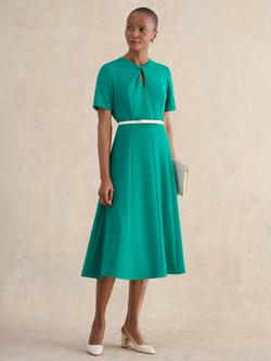 Hobbs Rosalia Bow Pure Leather Belt, Warm Ivory - view 2, Warm Ivory