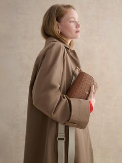 Hobbs Berwick Woven Leather Crossbody Bag, Tan - view 2, Tan