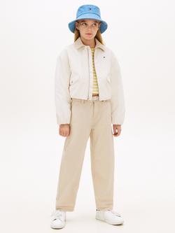 Tommy Hilfiger Kids' Cotton Relaxed Jacket, Beige - view 2, Beige