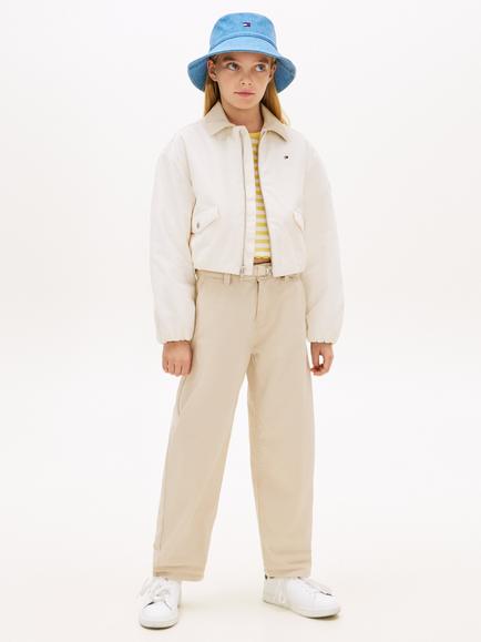 Tommy Hilfiger Kids' Cotton Relaxed Jacket, Beige - view 2, Beige