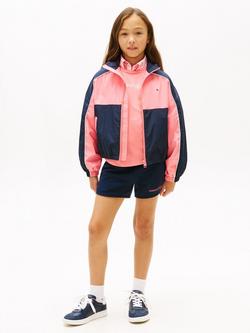 Tommy Hilfiger Kids' Athletic Windbreaker Jacket, Multi - view 2, Multi