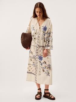 Monsoon Julie Tie Front Embroidered Kaftan, 5045465032, 5045465032