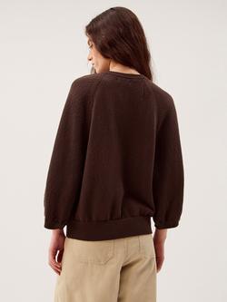 Monsoon Caryn Wide Sleeve Cardigan - view 2, Chocolate