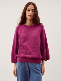 Monsoon Codie Round Neck Jumper, Pink