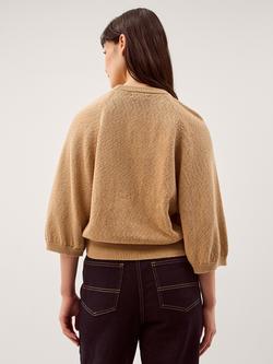 Monsoon Codie Round Neck Jumper - view 2, Brown