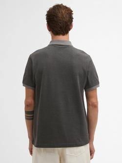 Barbour International Cowley Cotton Regular Fit Short Sleeve Polo Shirt, Black - view 2, Black