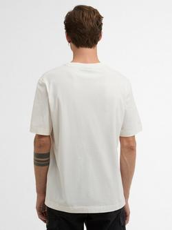 Barbour International Cowl Cotton Regular Fit Motorbike Graphic T-Shirt - view 2, Whisper White
