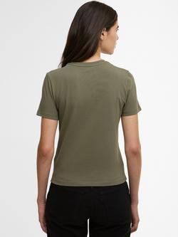 Barbour International Devin Embroidered T-Shirt - view 2, Dusky Khaki