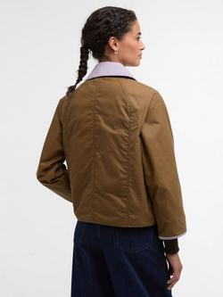Barbour Cropped Beadnell Waxed Jacket, Multi - view 2, Multi