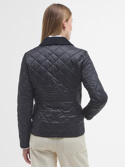 Barbour Deveron Quilted Jacket - view 2, Black/Olive