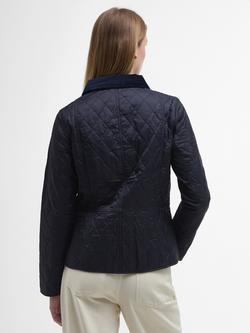 Barbour Liddesdale Summer Quilted Jacket, Navy/Pearl - view 2, Navy