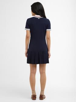 Barbour Hollington Knit Mini Dress, Navy/Multi - view 2, Navy/Multi