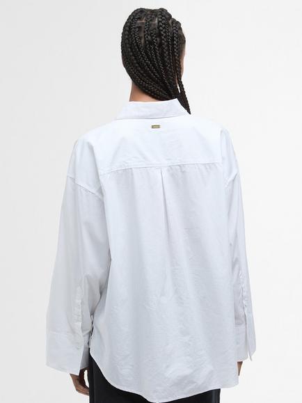 Barbour Angela Long Sleeve Shirt, White - view 2, White
