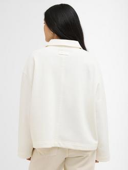 Barbour Daya Lace Up Sweatshirt, Ecru - view 2, Ecru