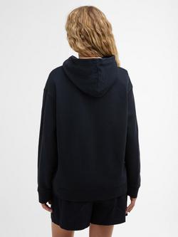 Barbour Hartland Logo Hoodie, Navy - view 2, Navy