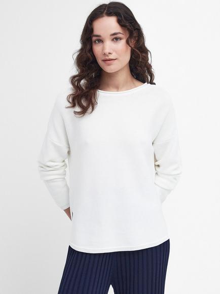 Barbour Marine Knit Jumper, White