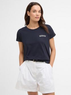 Barbour Bede Logo Graphic T-Shirt, Navy