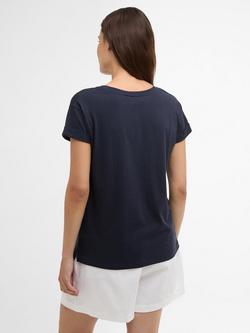 Barbour Bede Logo Graphic T-Shirt - view 2, Navy
