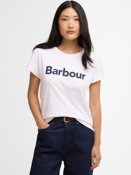 Barbour Hartland Logo Graphic T-Shirt, White