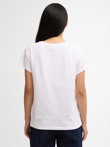 Barbour Hartland Logo Graphic T-Shirt - view 2, White
