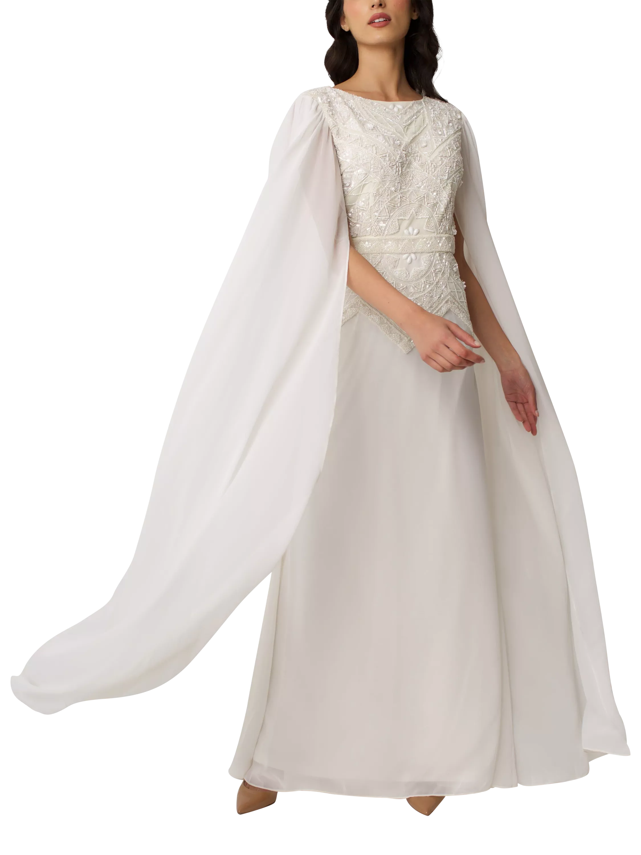 john lewis long dresses JOHN LEWIS Agnes Viscose Long Sleeve Dress