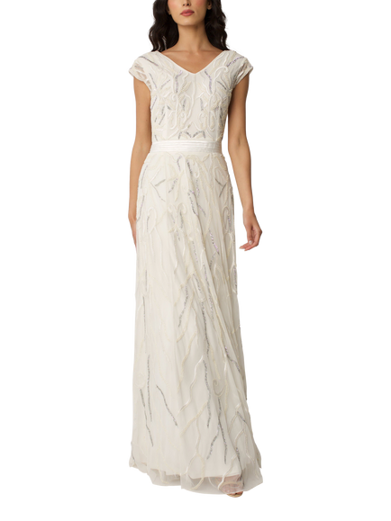 Raishma Eden Embellished Wedding Dress, White, White