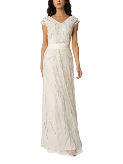 Raishma Eden Embellished Wedding Dress, White - view 2, White
