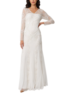 Raishma Minnie Embellished Wedding Dress, White, White