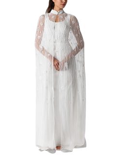 Raishma Sofia Embellished Wedding Dress, White, White