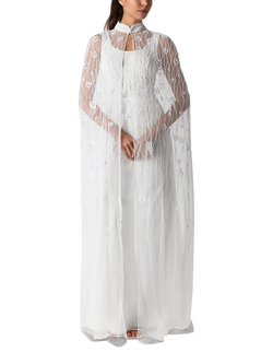 Raishma Sofia Embellished Wedding Dress, White - view 2, White