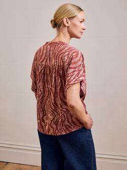 Celtic & Co. Abstract Drop Shoulder Top, Pink - view 2, Pink