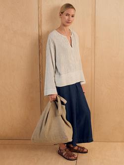 Celtic & Co. Notch Neck Swing Top, Oatmeal - view 2, Oatmeal