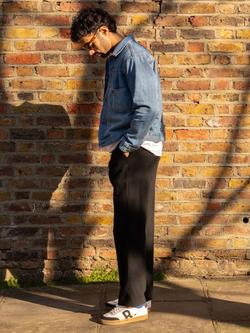 RATION.L R-Hope Unisex Cotton Canvas Trainers, Black White Grey - view 2, Black White Grey
