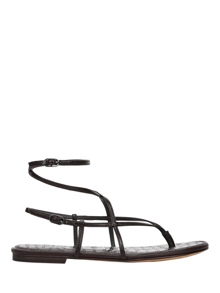 Sam Edelman Clarra Leather Strappy Sandals, Cafe Noir