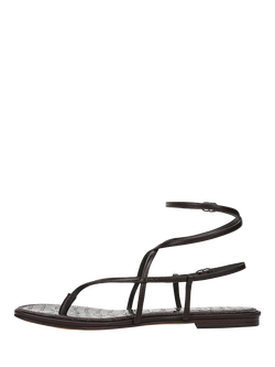 Sam Edelman Clarra Leather Strappy Sandals - view 2, Cafe Noir