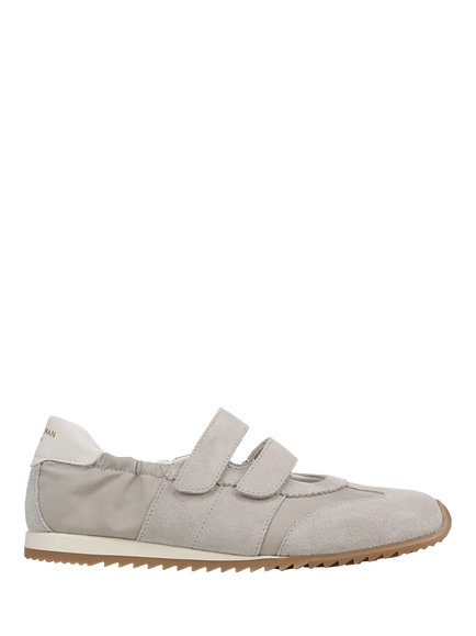 Sam Edelman Isabella Leather Blend Slip On Ballerina Trainers, Griege, Griege