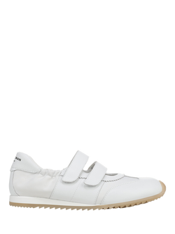 Sam Edelman Isabella Leather Blend Slip On Ballerina Trainers, White, White