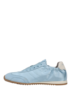 Sam Edelman Isella Leather Lace Up Trainers - view 2, Spring Blue