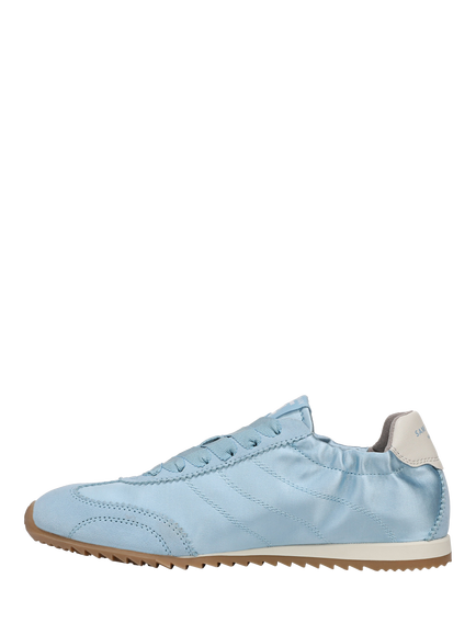 Sam Edelman Isella Leather Lace Up Trainers - view 2, Spring Blue