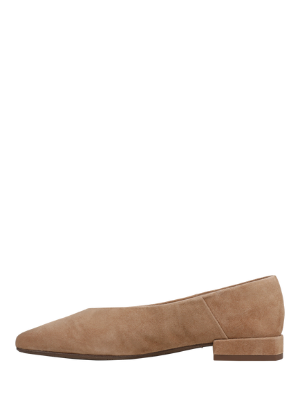 Sam Edelman Kasey Square Toe Ballerina Pumps - view 2, Cyprus Tan