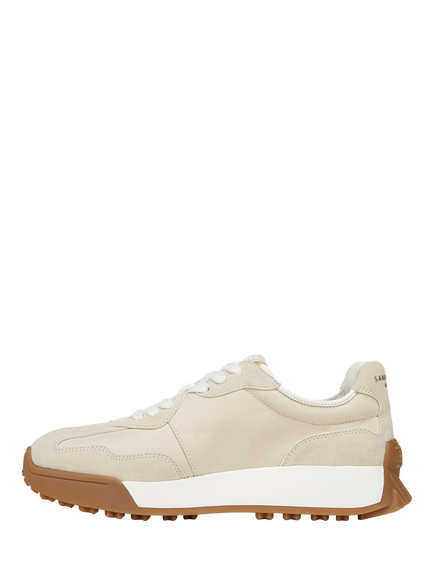 Sam Edelman Langley Lace Up Trainers, Off White - view 2, Off White